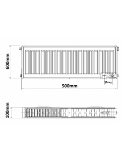 KORADO 22VK 600 x 500  SPODNE PRIPOJENIE