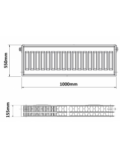 KORADO 33R 550 x 1000   BOCNE PRIPOJENIE